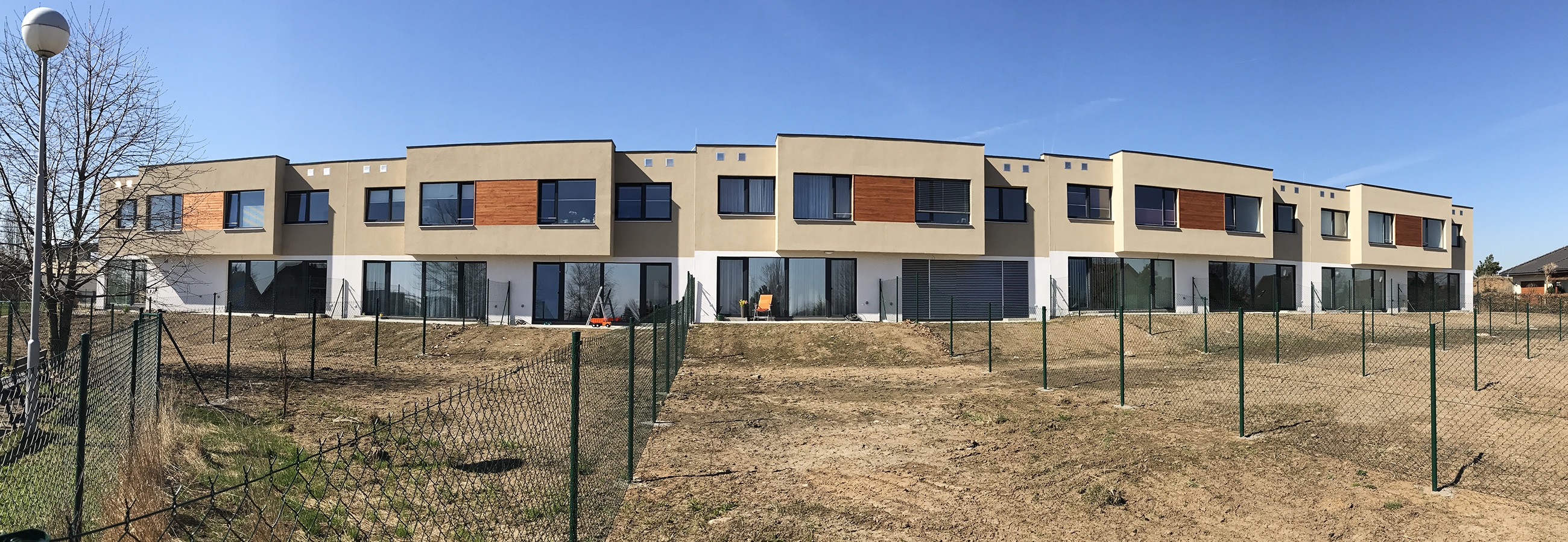 Golf Michalovice - řadové domky, první etapa.